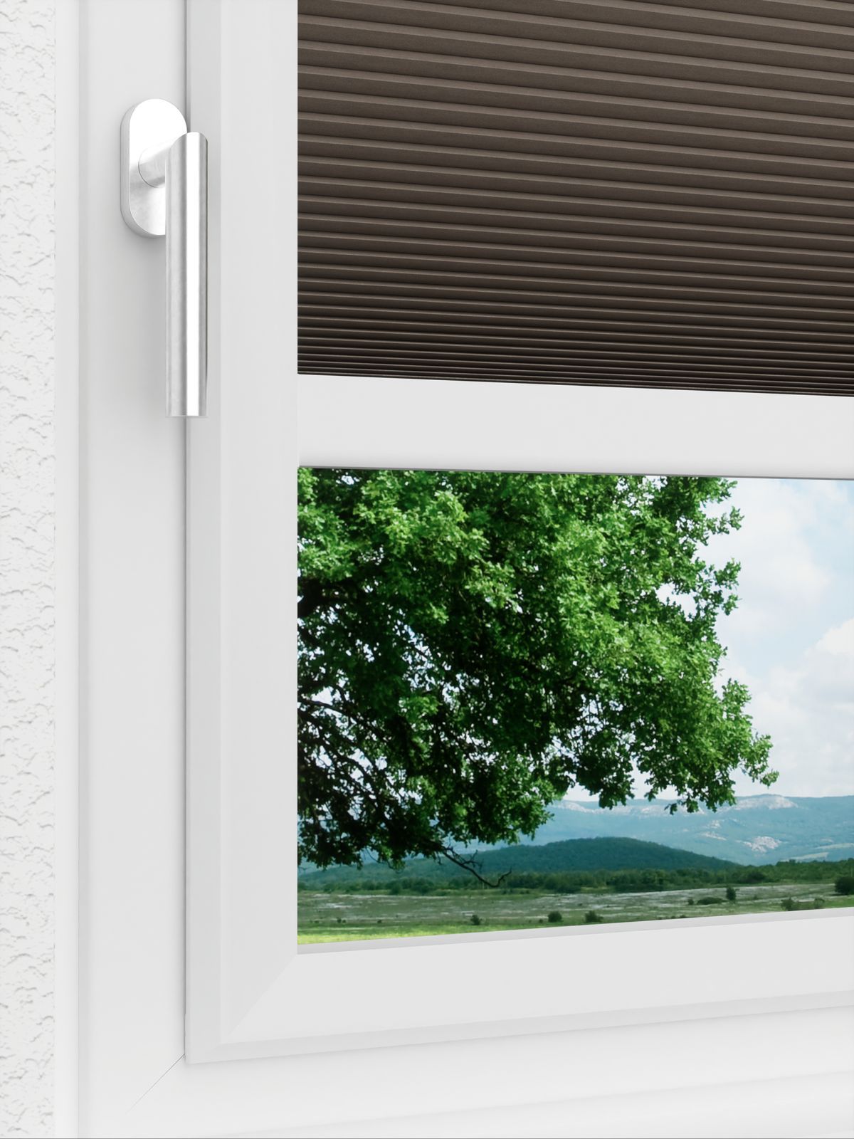 Detailansicht LYSEL HOME Plissee 314A Evelyne BO Wabe