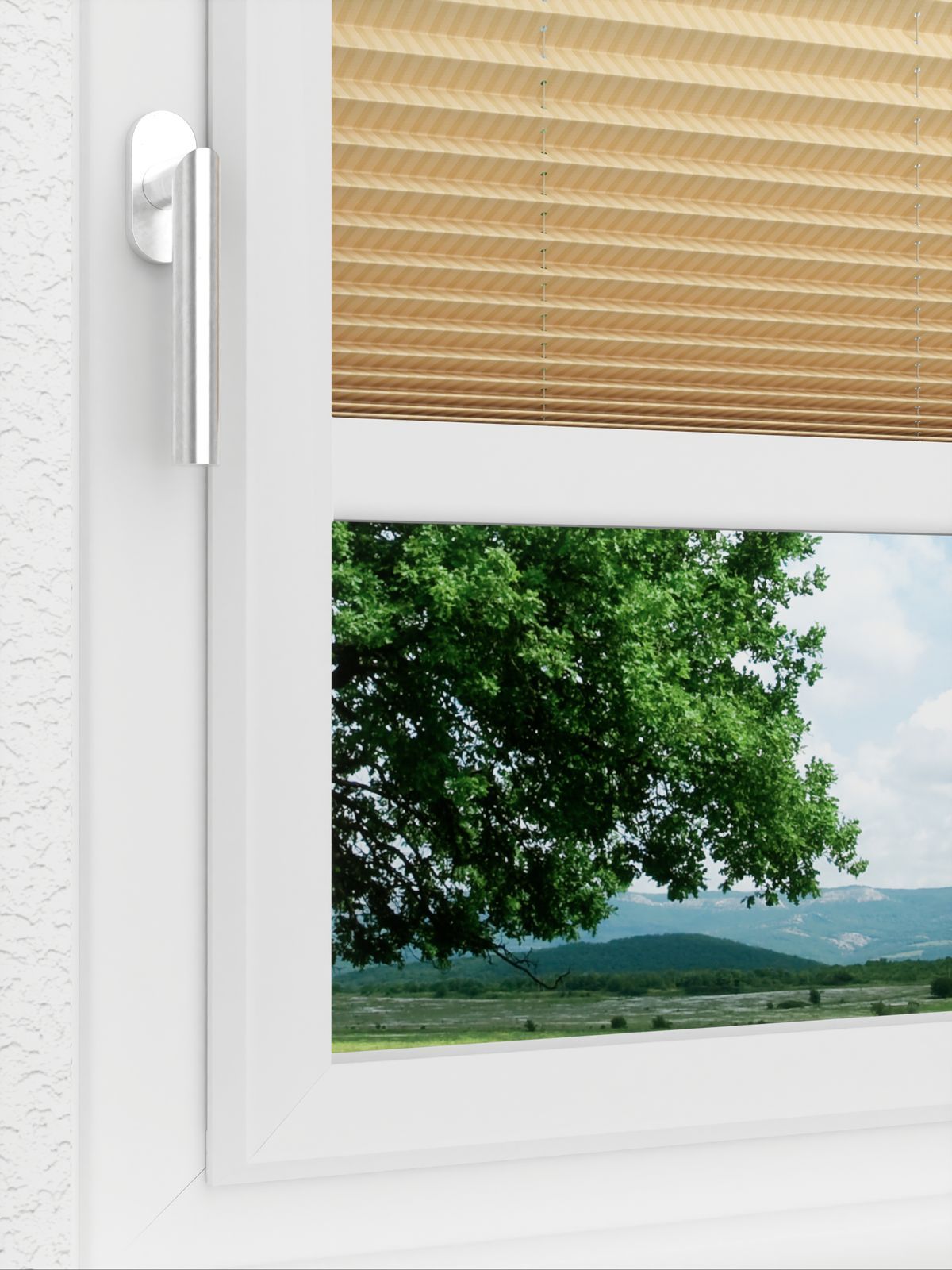 Detailansicht LYSEL HOME Plissee 414A Silky Streifen