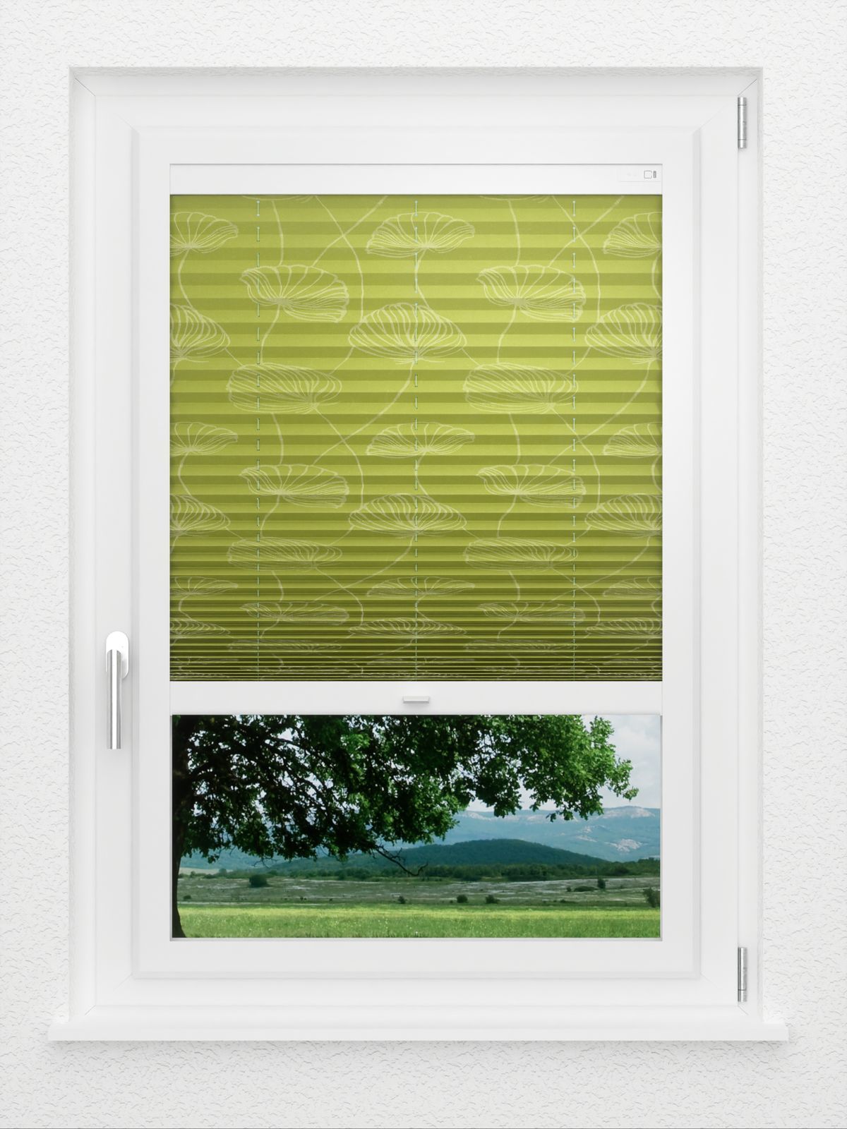 Detailansicht LYSEL HOME Plissee 438A Shiny Flora