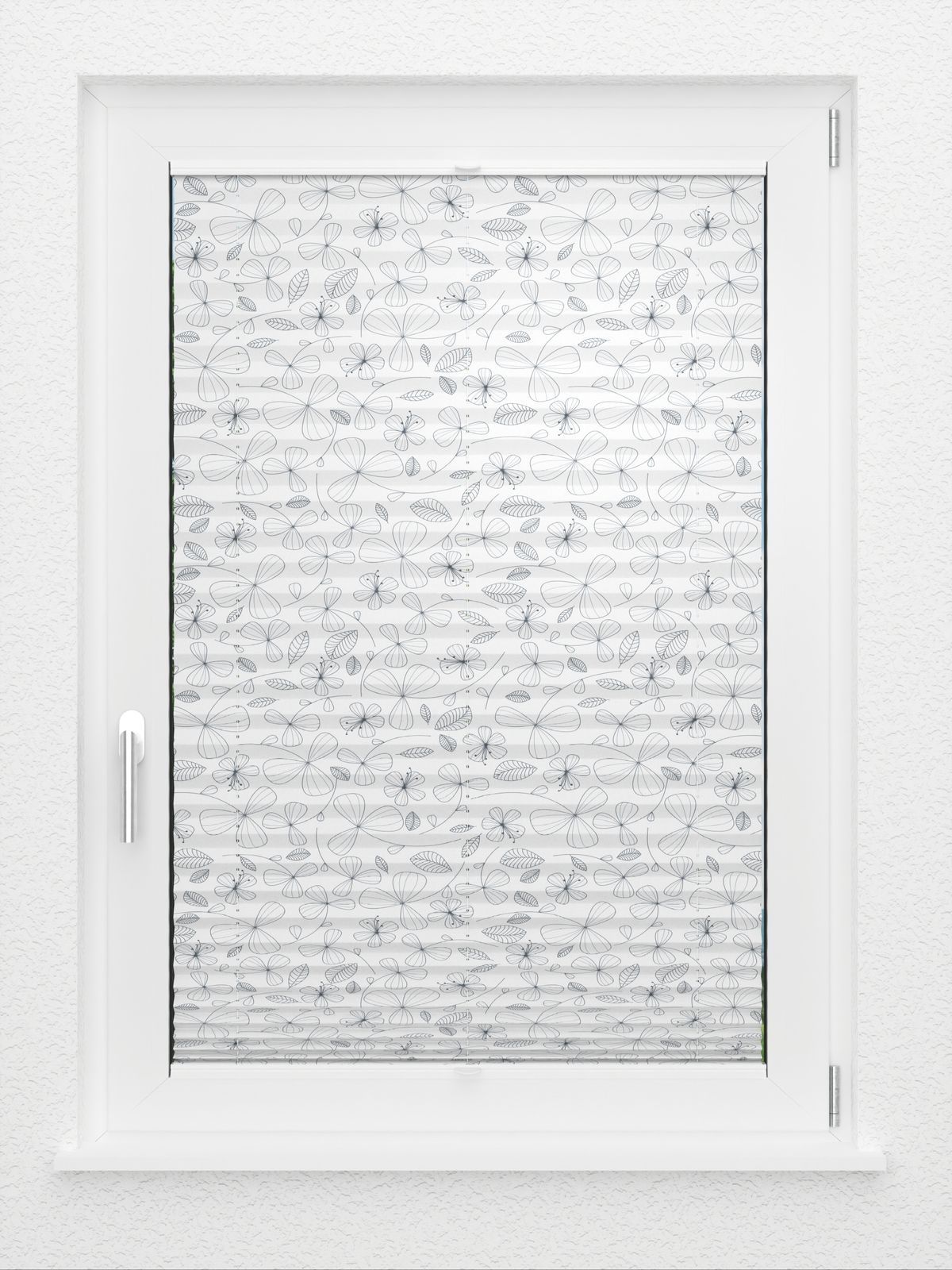 Detailansicht LYSEL HOME Plissee 407A Dark Floral
