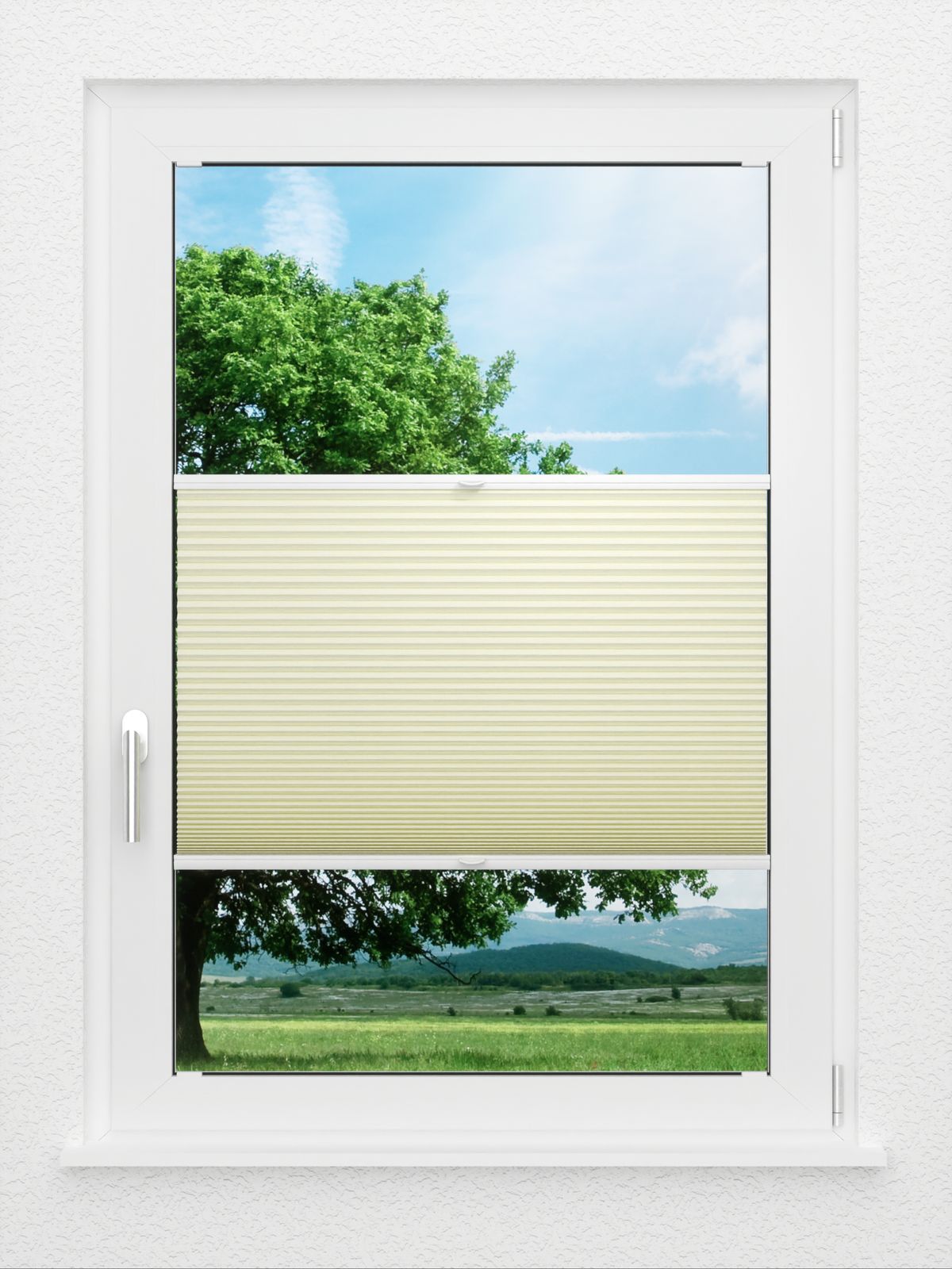 Detailansicht LYSEL HOME Plissee 311A Lanea BO Wabe