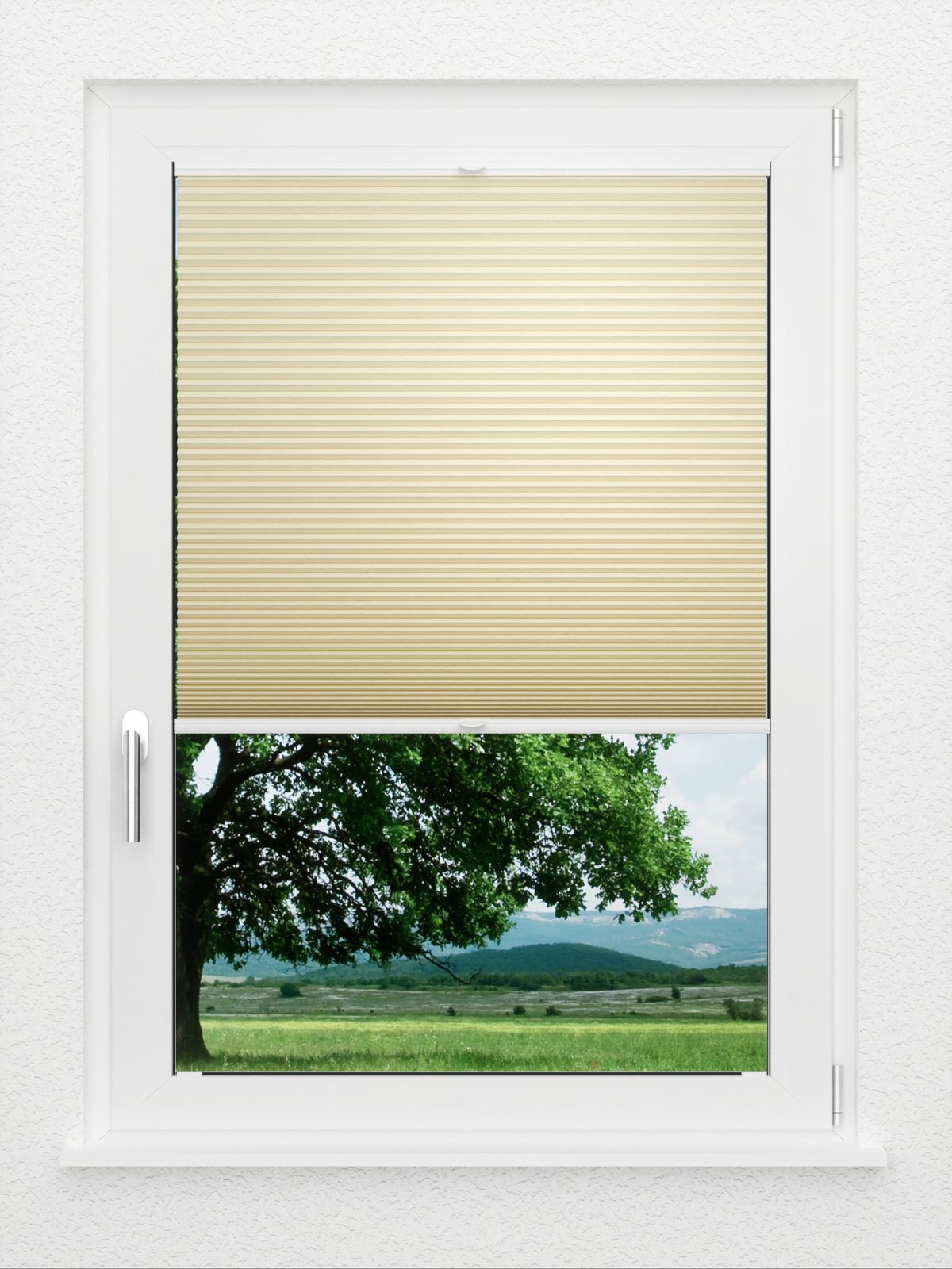 Detailansicht LYSEL HOME Plissee 320A Shadow BO Wabe