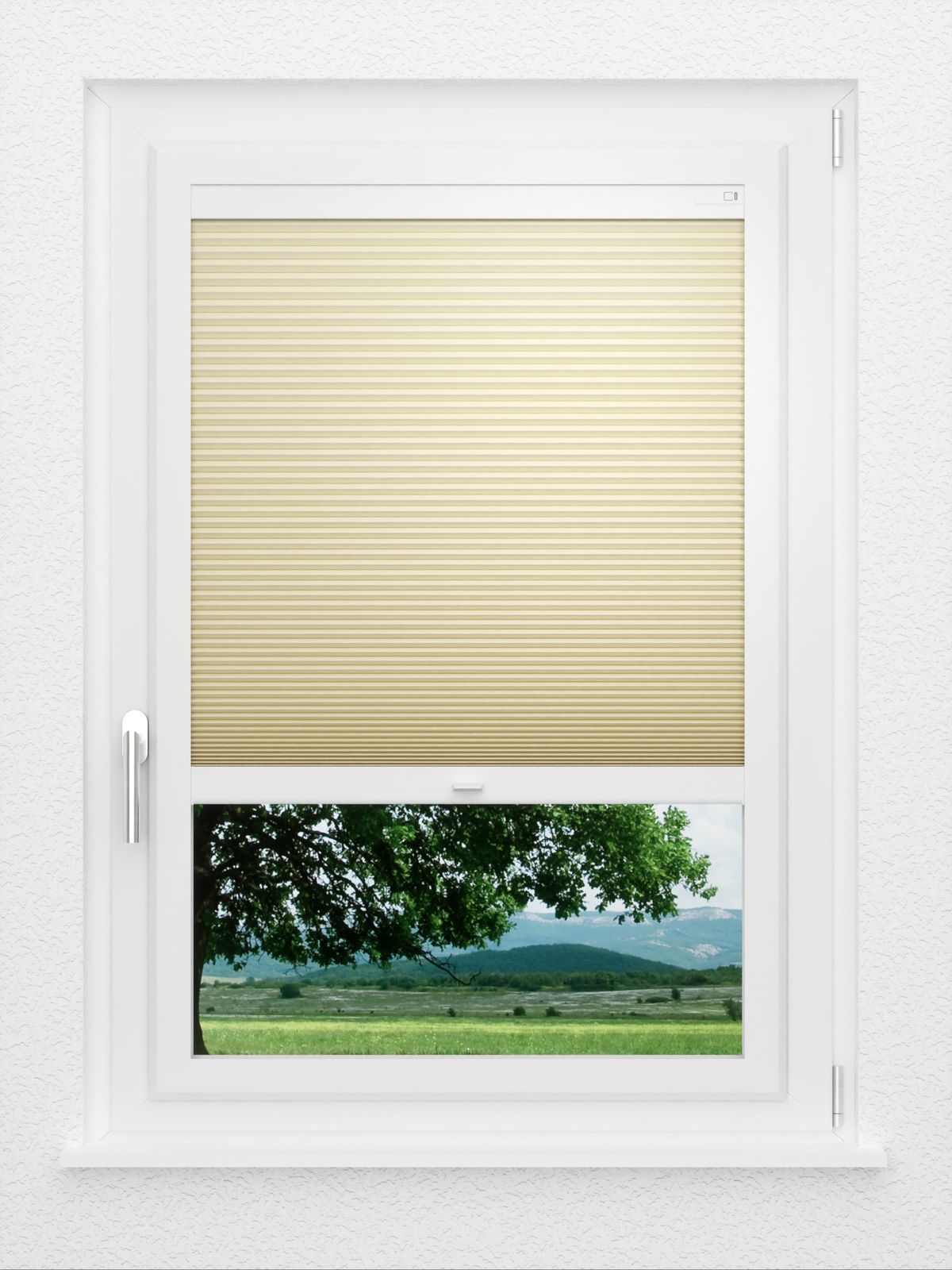 Detailansicht LYSEL HOME Plissee 320A Shadow BO Wabe