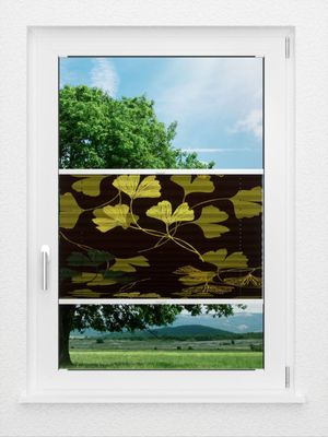 Preview LYSEL HOME Plissee 428A Ginkgos Midnight 0
