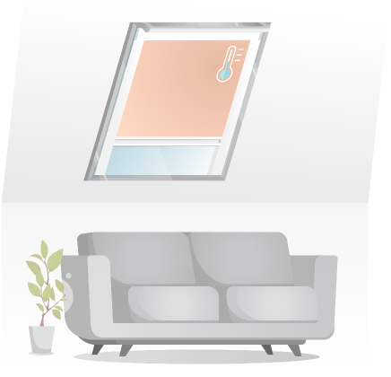 Store enrouleur pour fenêtres de toit