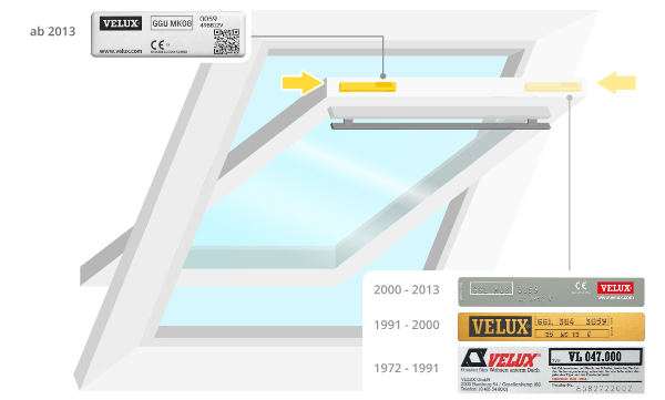 Velux - Plaque signalétique