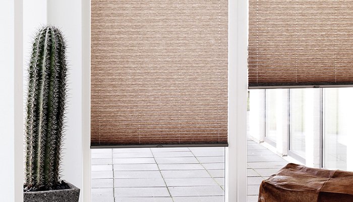 Plissés en brun Braune Plissees