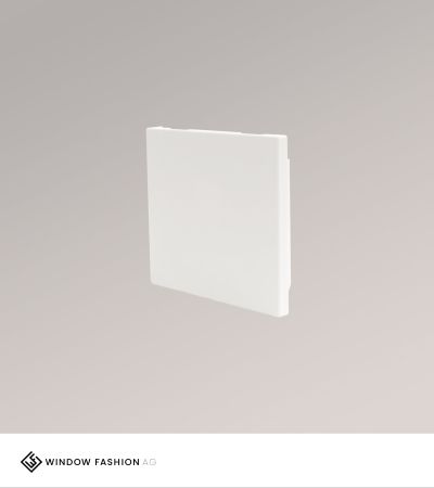 Endkappe links für Kassettenrollo M eckig