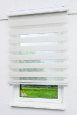 Rollo Standard Lysel Outlet - Doppelrollo mit Blende Shiny Beige