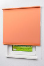Rollo Standard Lysel Outlet - Verdunkelungsrollo Shiny Rotorange