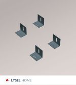 anthrazit Vorschau SET - Equerres de fixation LYSEL HOME #1W anthrazit