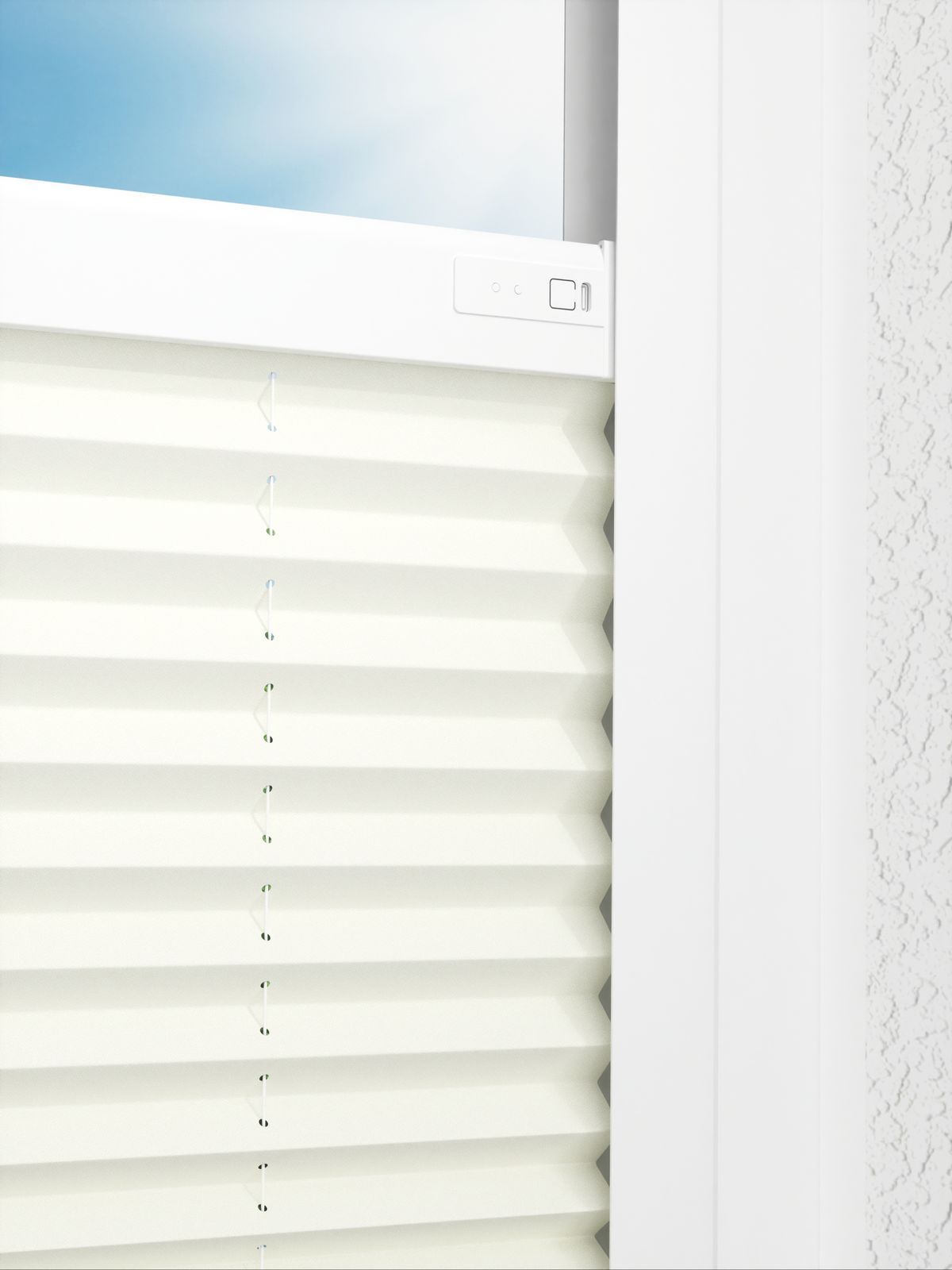 Detailansicht LYSEL HOME Plissé 140A Krepp Pearl