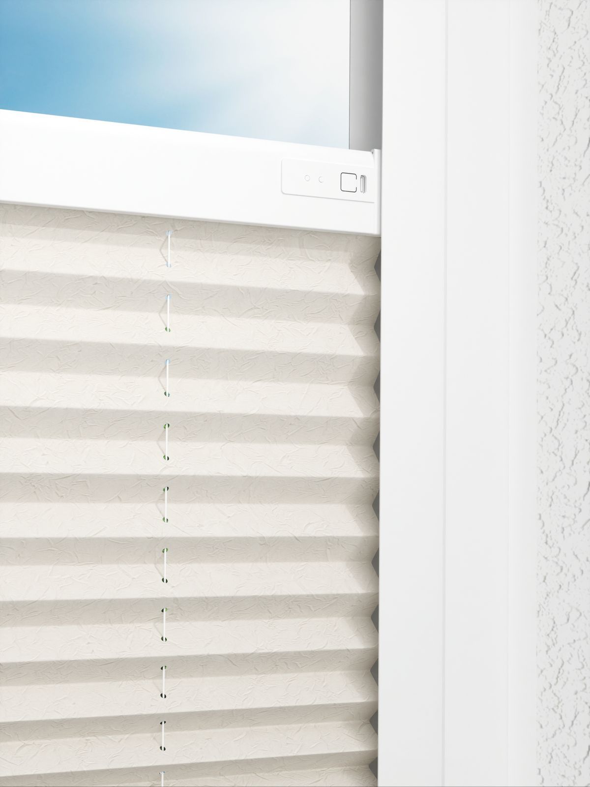 Detailansicht LYSEL HOME Plissé 141A Crush Pearl