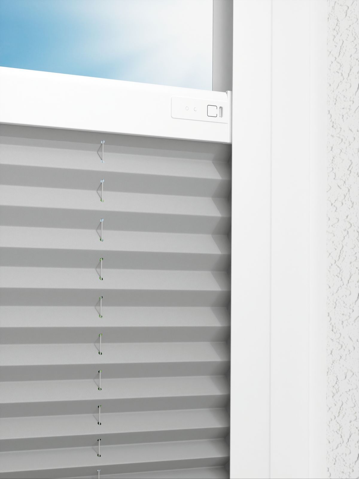 Detailansicht LYSEL HOME Plissé 214A Ampta Pearl