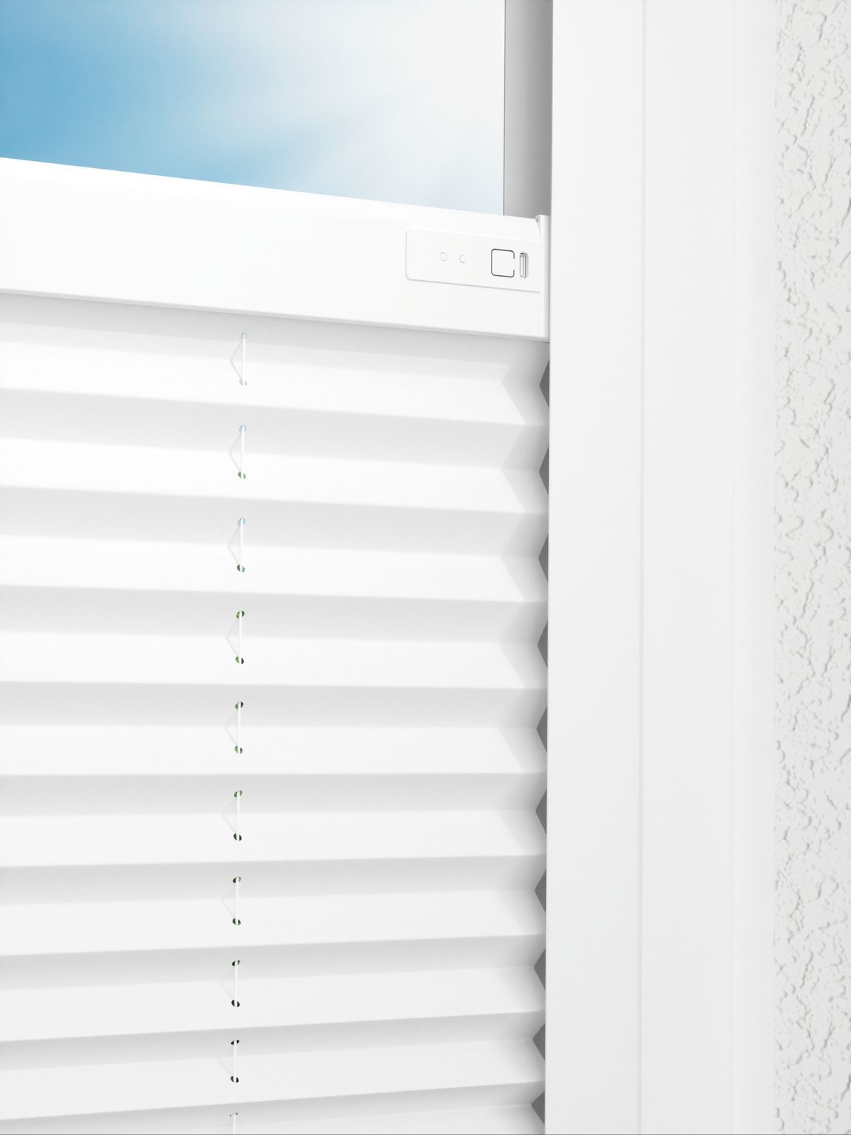 Detailansicht LYSEL HOME Plissé 209B Crêpe Pearl