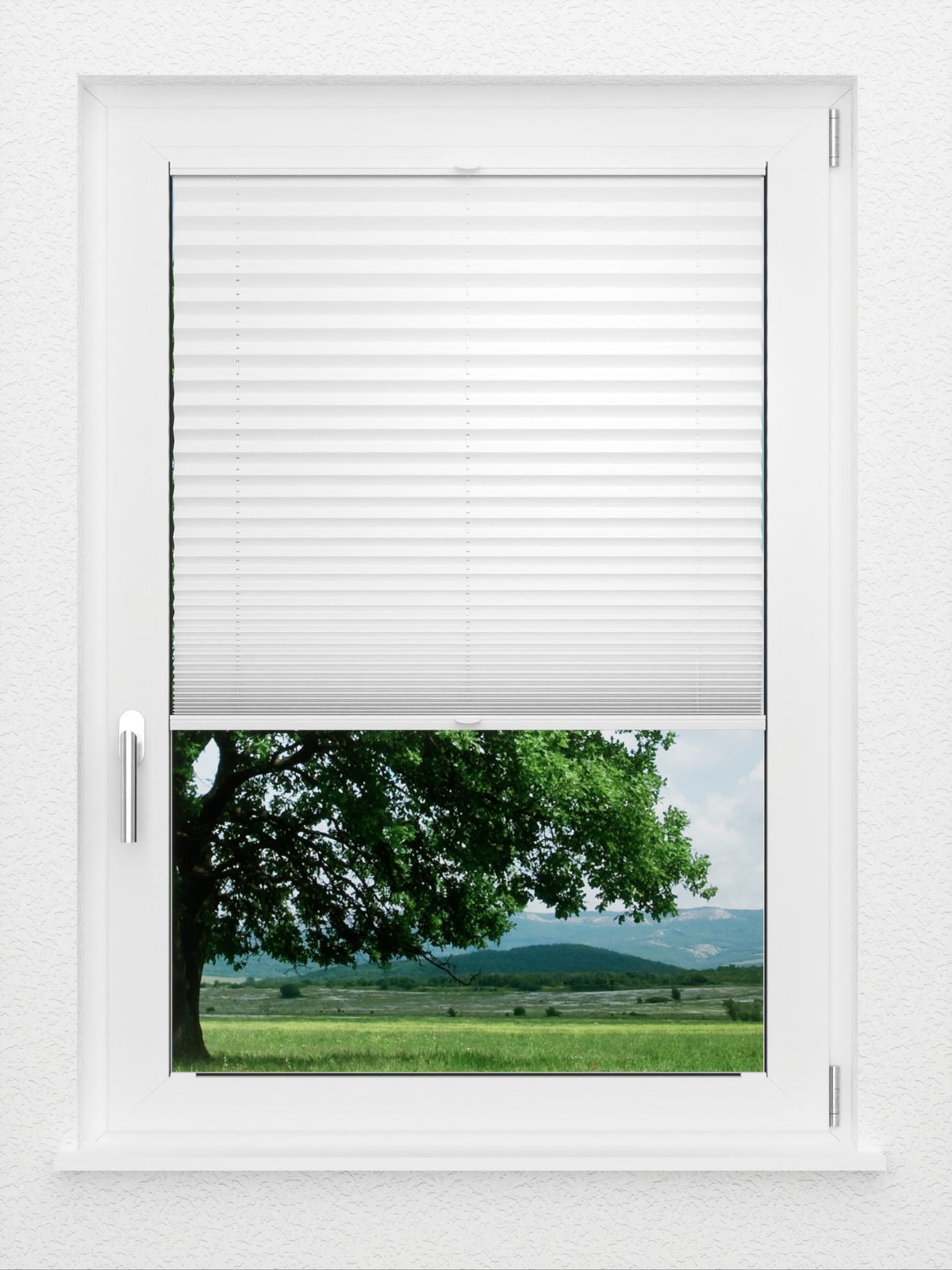 Detailansicht LYSEL HOME plissé 209A Crêpe Pearl