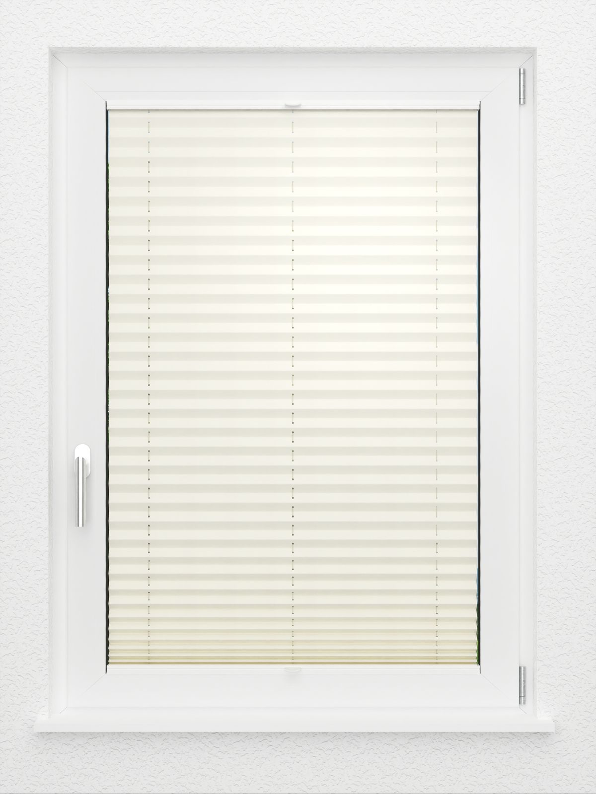 Detailansicht LYSEL HOME Store plissé 101A Crepe Pearl