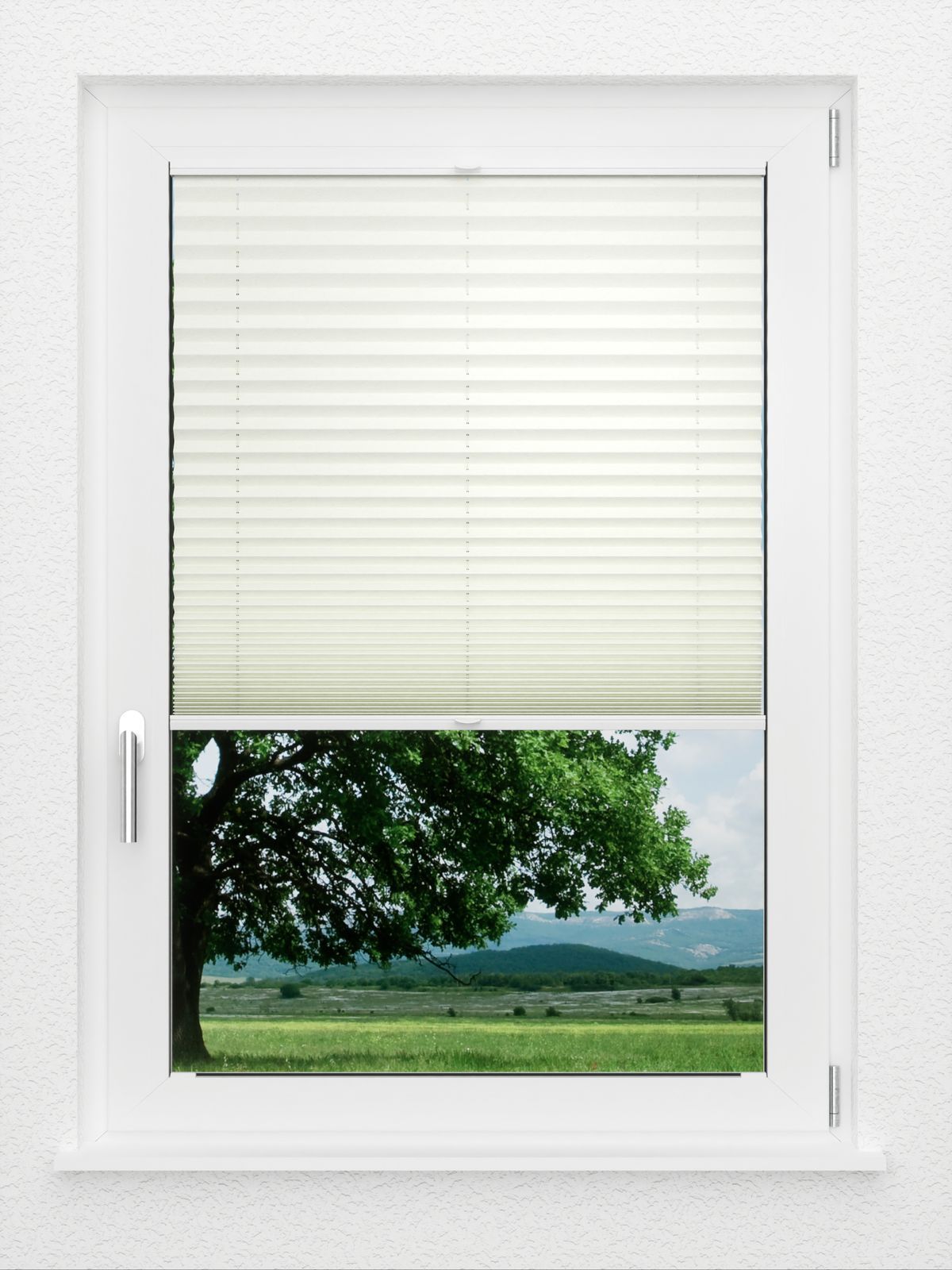 Detailansicht LYSEL HOME plissé 241A Crush Pearl