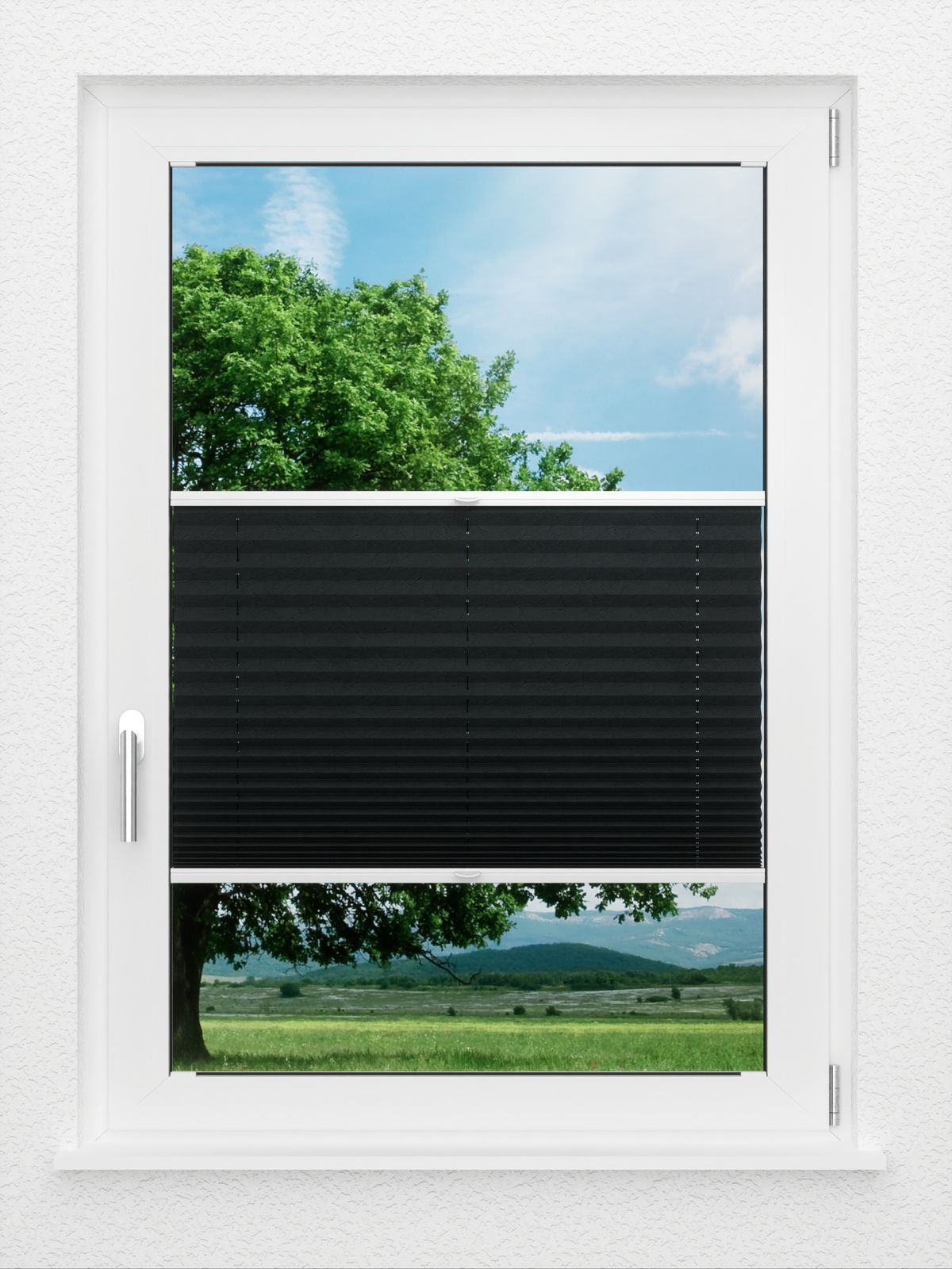 Detailansicht LYSEL HOME plissé 301A Crush Pearl