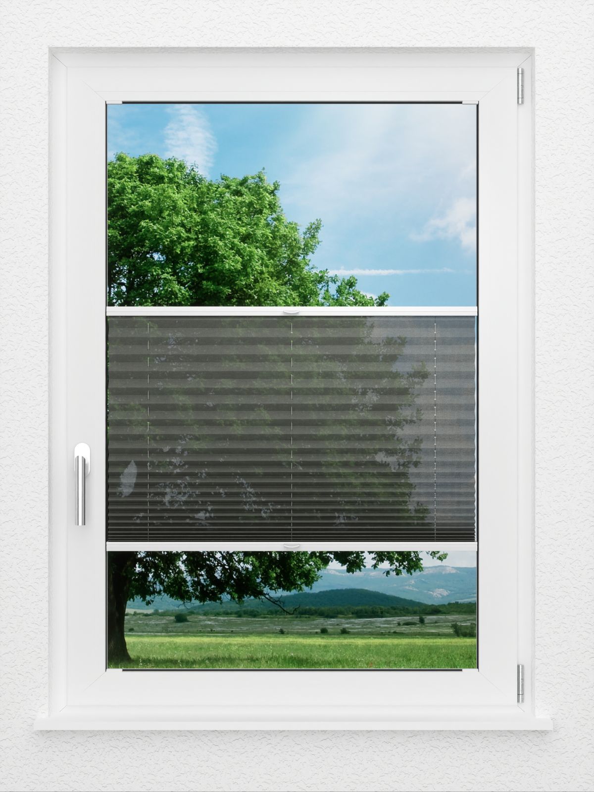 Detailansicht LYSEL HOME Store plissé 112A Nero