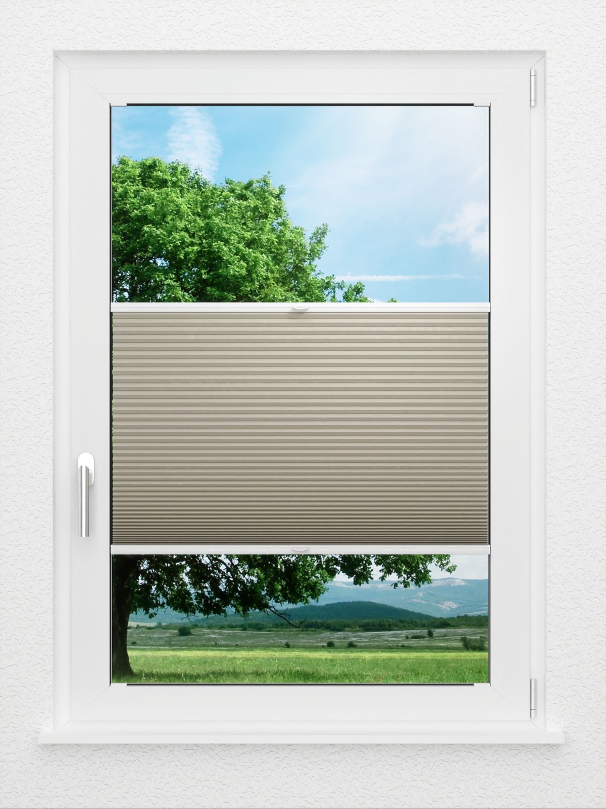 Detailansicht LYSEL HOME plissé nid d'ab. 001A Alba LI