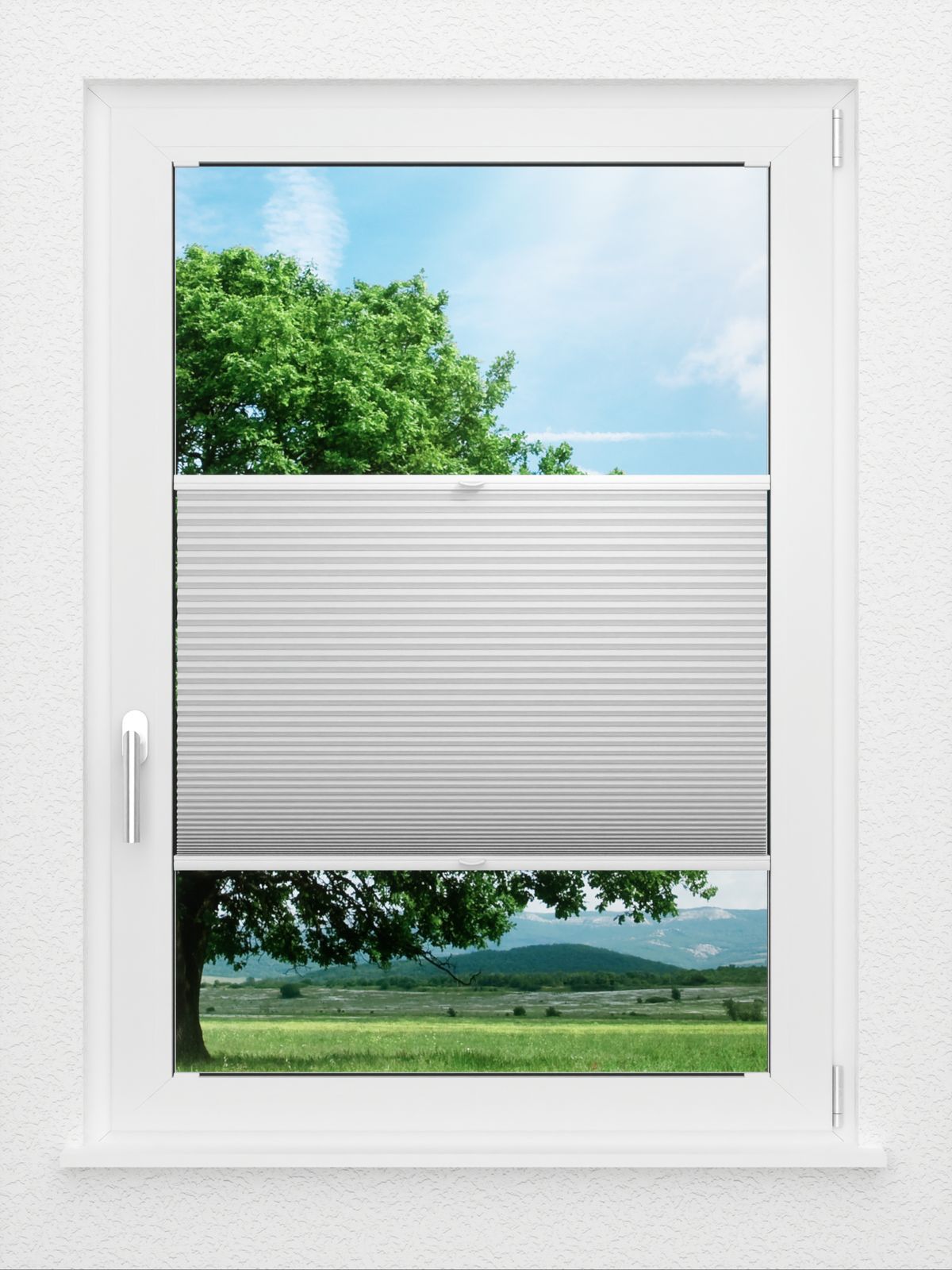 Detailansicht LYSEL HOME plissé nid d'ab. 003A Alba LI