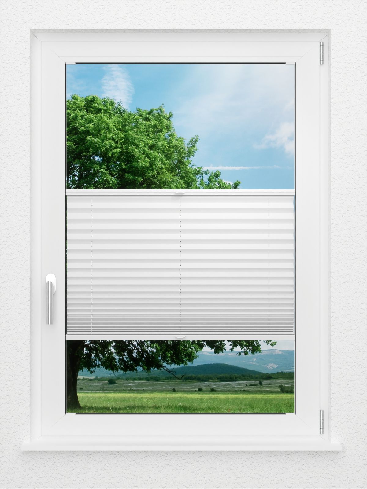 Detailansicht LYSEL HOME Plissé 209B Crêpe Pearl