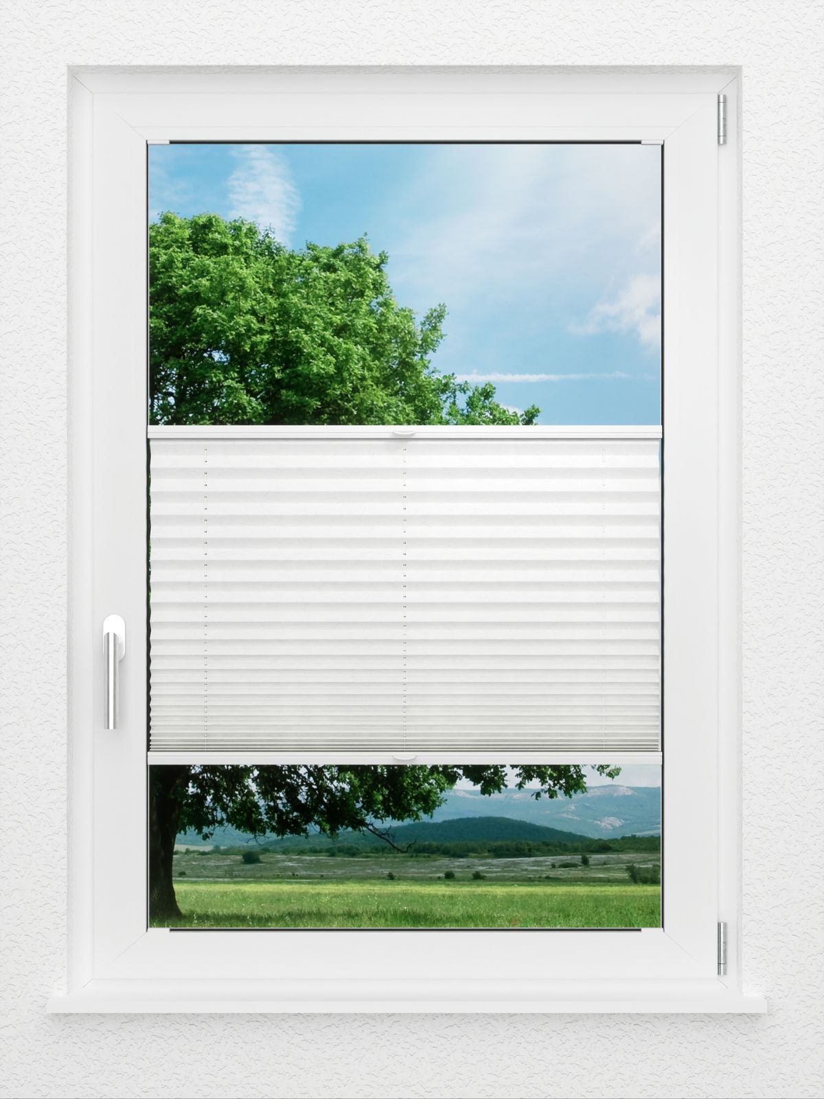 Detailansicht LYSEL HOME Plissé 124B Crush Pearl