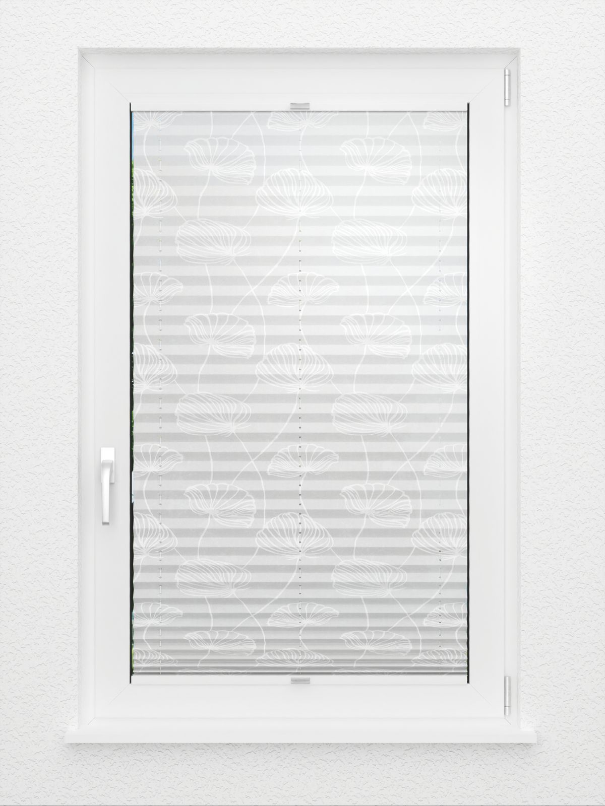 Detailansicht Plissé Glossy Flowers 5501.8853