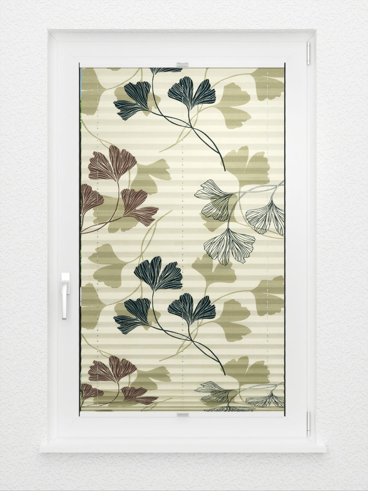 Detailansicht plissé Ginkgo Nuit 8711.5021