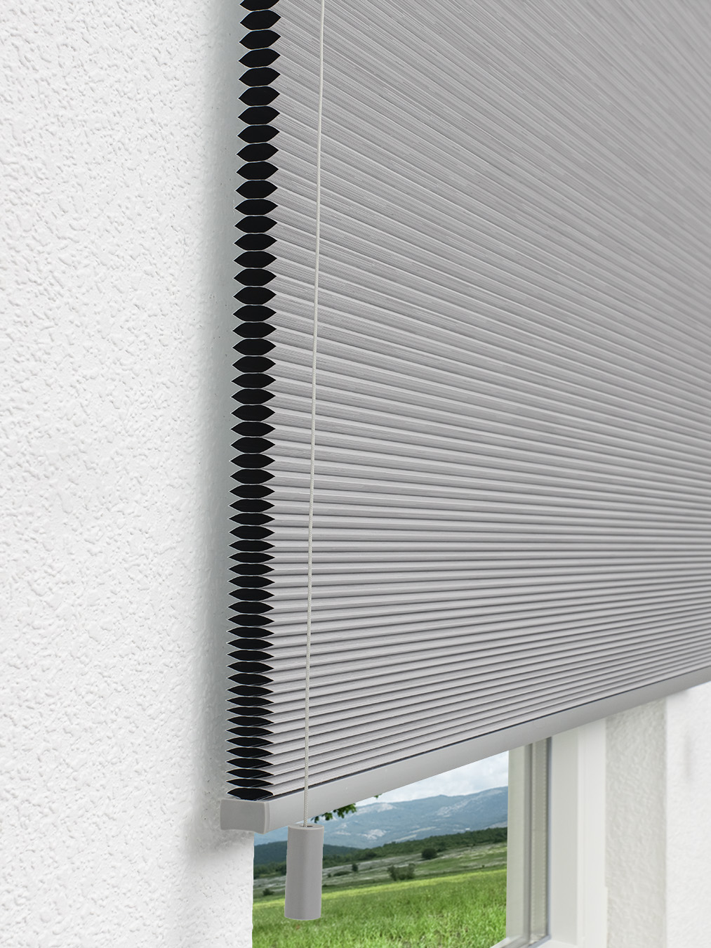 Detailansicht Plissé nid d'ab. Lines BO Comb 9009.6154