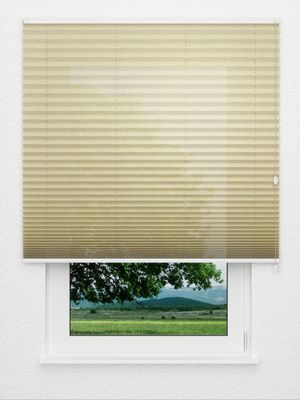plissé Burlap Blop 6505.4257 Fensteransicht