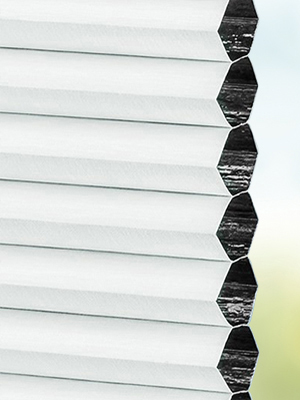 Vue détaillée disponible. - Cliquez ici Stoff Plissee Maßanfertigung DUETTE® Florencia Blackout 12.429