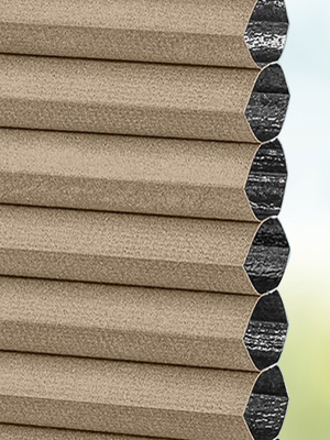 Vue détaillée disponible. - Cliquez ici Stoff Plissee Maßanfertigung DUETTE® Perea Blackout 80.729