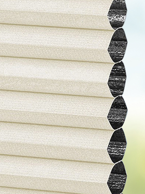 Vue détaillée disponible. - Cliquez ici Stoff Plissee Maßanfertigung DUETTE® Perea Blackout 02.729