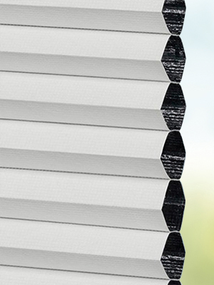 Vue détaillée disponible. - Cliquez ici Stoff Plissee Maßanfertigung DUETTE® Peonia Blackout 12.929