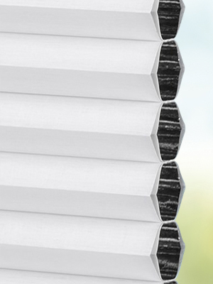 Vue détaillée disponible. - Cliquez ici Stoff Plissee Maßanfertigung DUETTE® Celia Blackout 12.139