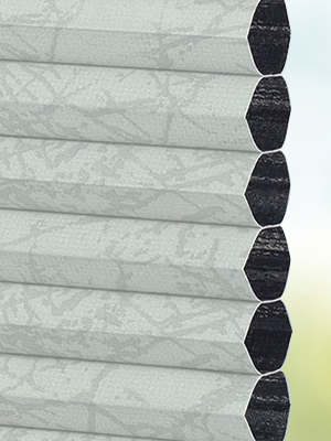 Vue détaillée disponible. - Cliquez ici Stoff Plissee Maßanfertigung DUETTE® Pablo Blackout 10.639