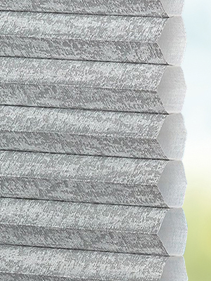 Vue détaillée disponible. - Cliquez ici Stoff Plissee Maßanfertigung DUETTE® Florencia Metallic 20.349