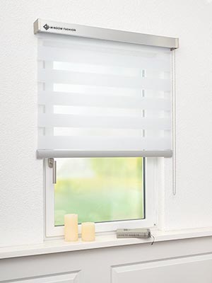 Detailansicht verfügbar. - Hier Klicken! Stoff Rollo Maßanfertigung Store jour/nuit Alkes 5501.7001