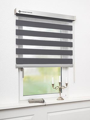 Detailansicht verfügbar. - Hier Klicken! Stoff Rollo Maßanfertigung Store jour/nuit Alkes 5509.7005