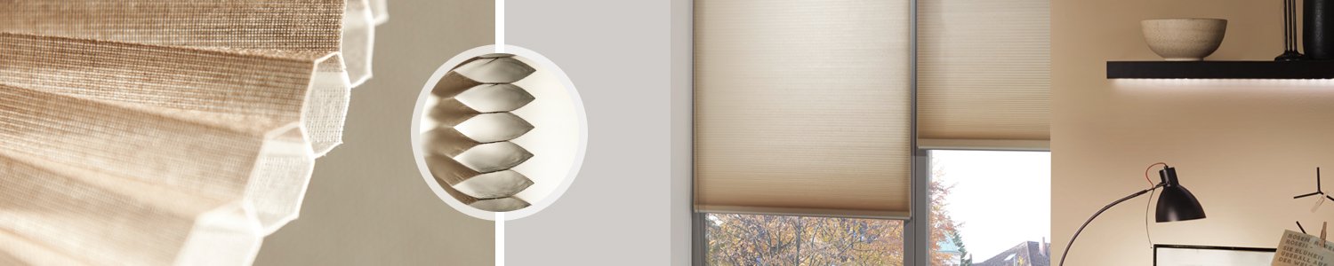 Bannière pour store plissé alvéolaire sur window-fashion.fr