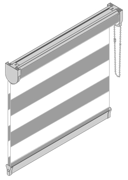 Doppelrollo Trägerprofil 4decor